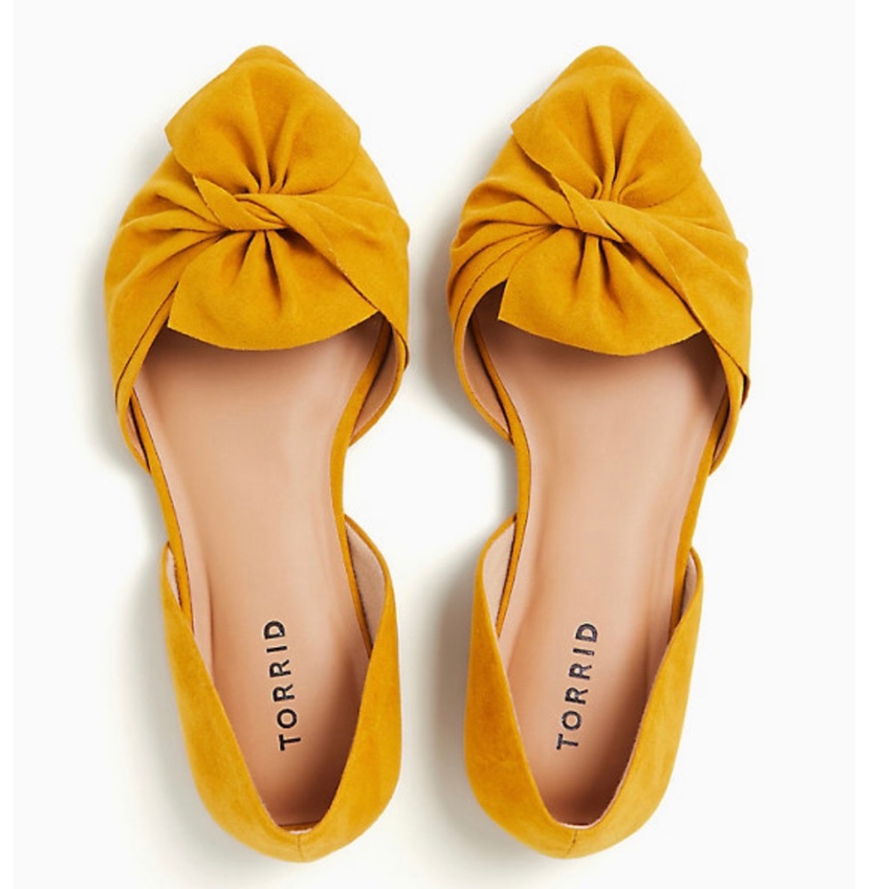 Torrid Faux Suede Twist D’Orsay Flat (WW)